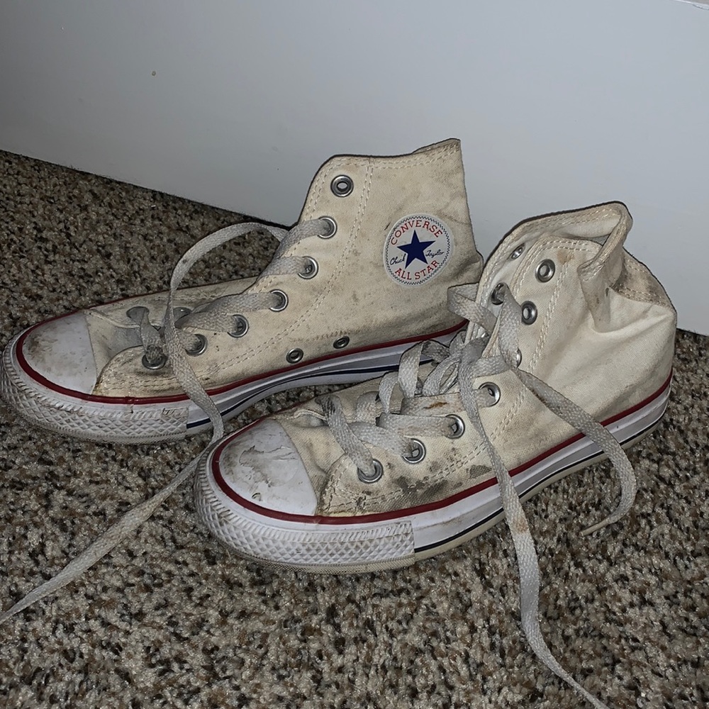 DIRTY high top converse